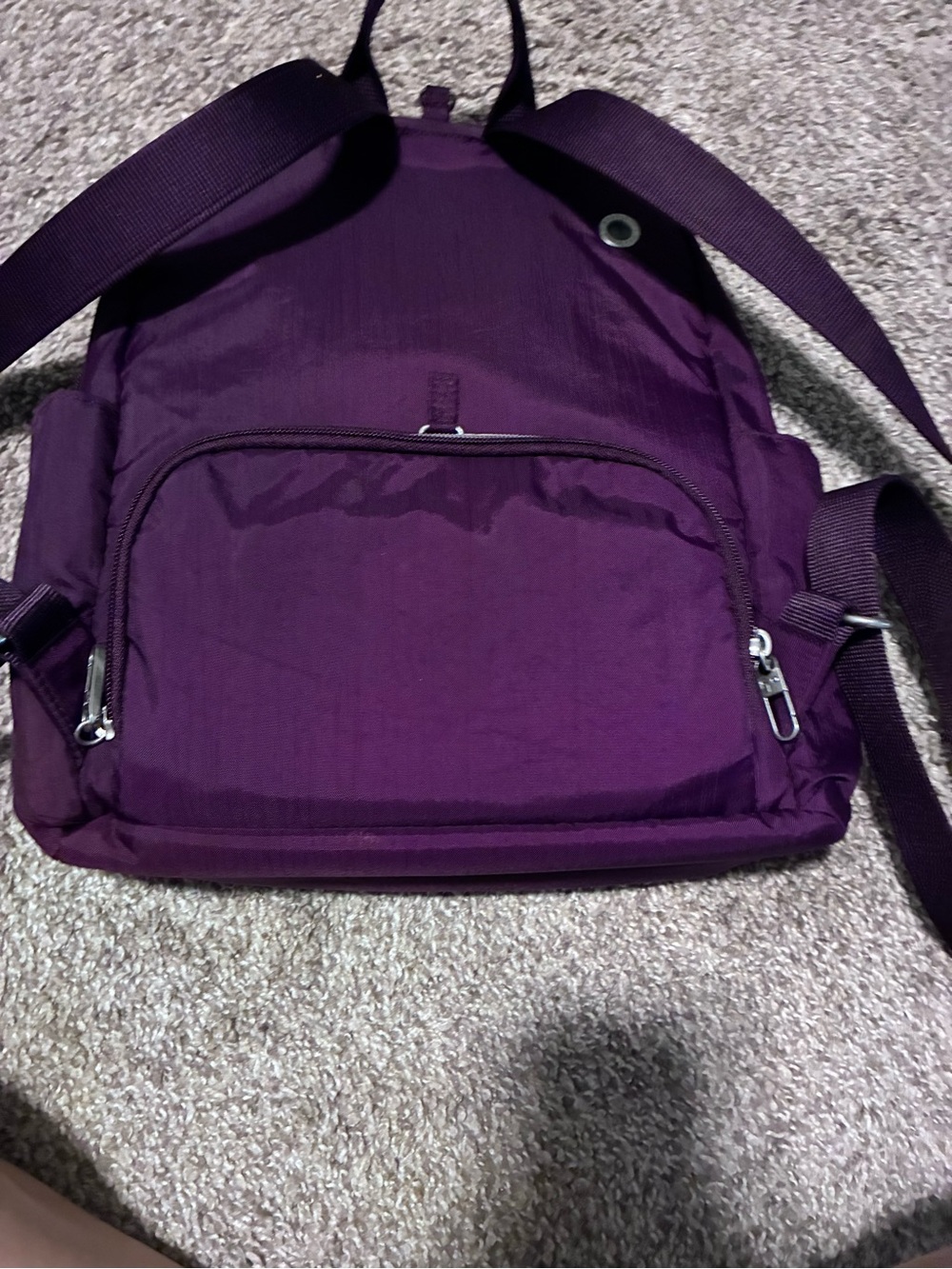 Baggallini Purple Anti Theft Travel Backpack - Picture 5 of 8